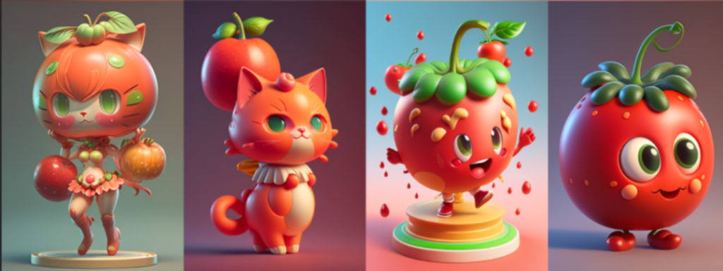 Midjourney-IP提示词-3D render